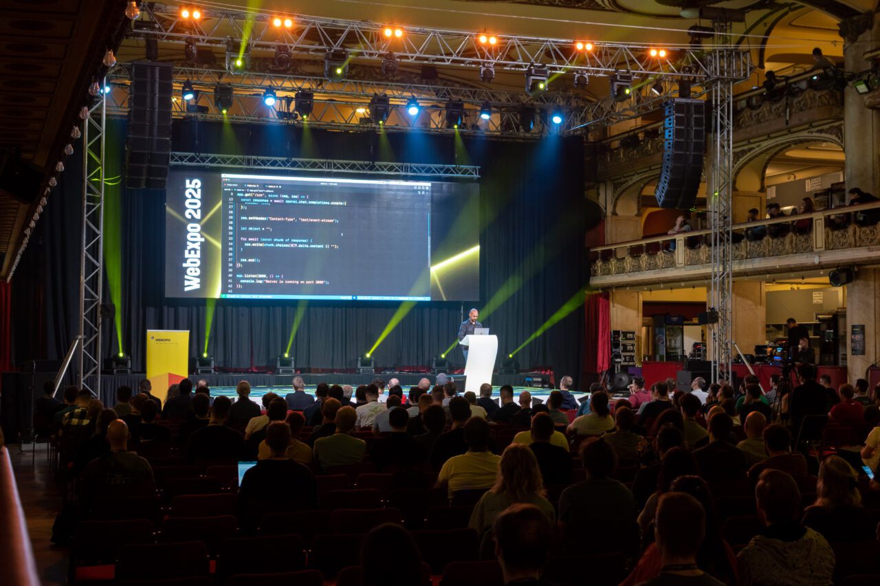 Tejas Kumar na WebExpo 2025. Zdroj: WebExpo